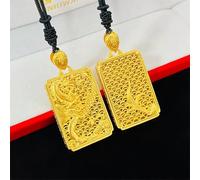 Filament Dragon 22K 23K 24K Thai Baht Gold Filled Yellow GP Necklace