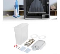 Filament Drying Box with Clear Body and Six Lock Latches Featuring Real Time Humidity Temperature Display for 3D Filament Storage