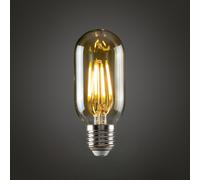 MiniSun | Retro Style 4w LED Filament ES E27 Radio Valve Amber Tubular Bulbs | LED Bulbs, Home Décor & Improvement Essential | Pack of 5 | Includes Bulb [2700K Warm White]