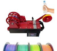Filament Maker Machine, 3D Printed Bottle Recycler, Pultruded Filament from Plastic Bottles, Plastic Recycling Manufacturing Station