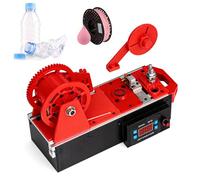 Filament Recycler Machine - All-in-One Desktop Filament Maker, Converts Plastic Bottles/PLA/ABS into 1.75mm 3D Printer Filament, Easy DIY for Home, School Red