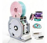 Filament Respooler, 3D Filament Recycler Machine for 1kg Spools, Smart Start and Stop, Universal Wire, Wrap Neatly Without Tangling, Industrial Spool Winder for PLA/PETG/ABS/TPU/Nylon and More