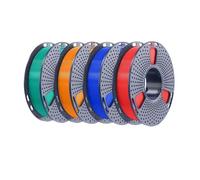 Filament Silk/Rainbow Silk/Wood/PLA Mix Color 250g/roll 1.75mm Bundle Neatly Wound Individually Vacuum Packed(Green)