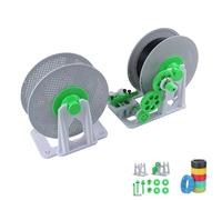 Filament Spool Holder and Winder, Preassembled Hand Turn Filament for 1kg 3D Printer Spools, Tangle-Free Efficient Setup Saves Printing Time(Green)