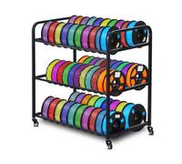 Filament Storage,3D Printer Filament Storage Rack- Rolling Filament Spool Holders Racks with Wheels, Heavy Duty Metal Shelf for TPU/PLA/ABS/Nylon,Filament Rack