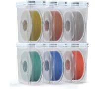 Filament Storage Box - 6-Piece Set of Sealed Protective Containers for 3D Printing Filament, Portable Storage Boxes with Desiccant, Waterproof and Dustproof, 4.0 Liters (22x20x7.6 cm) (6pcs)