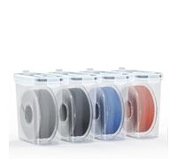 Filament Storage Box - 6-Piece Set of Sealed Protective Containers for 3D Printing Filament, Portable Storage Boxes with Desiccant, Waterproof and Dustproof, 4.0 Liters (22x20x7.6 cm) (4pcs)