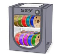 Filament Storage Box, Moisture-Proof and Dust-Proof, 2-Tier Storage Shelves for 3D Printing Business, Studio, Office Workshop 20 Rolls-Grey