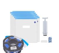 Filament Vacuum Storage Bag - Moisture Shield Dust Blocker with Clips and Sealing Pump | Reusable Dry Bag for 3D Printer Material, Filament ,