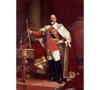 Fildes Portrait British King Edward VII Painting Large Wall Art Poster Print Thick Paper 18X24 Inch