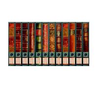 File Art - design stickers for 12 thin A4 files - theme "Folio" as collection by a-m-w-shop