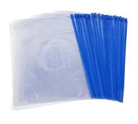 File Bags Transparent A5 Filing Envelopes 20PCS Files Pocket with Zipper Waterproof Bag for Document OrganizerDurability