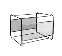 File Box - Expanding File Folder | Metal A4 Expanding Fiile Holder | Oversized To Fit Files And Folders Up | Portable Home Office Safe Box | Document Organiser For Home School Office,2x Tabs, Matte
