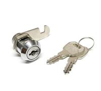 File Cabinet Cam Lock, Drawer Cam Lock for Mailbox File Cabinet Tool Box Locker Furniture Hardware DIY 2003 F Cabinet Tubular Zinc Alloy Chrome with 1 Lock 2 Keys Hook(2003-01-01 00:00:00)