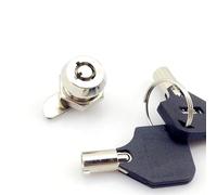 File Cabinet Cam Lock, Mini Cabinet Tubular Cam Lock Safety Lock Pins for Show Case Light Box Attendance Machine Hardware Multicolor Pack of 1(No.6)