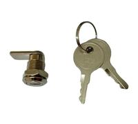 File Cabinet Cam Lock, MS202 Cam Lock Safety Lock Pins for Distribution Mini Box Cabinet Locks Tin Trunk File Network Cabinets Cylindrical Bolt Locks Nickel 1Pcs