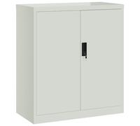 vidaXL File Cabinet Locking Office Storage Cabinet Filing Cabinet White Steel