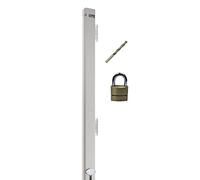 File Cabinet Locking Bar with Keyed Padlock & Drill Bit - Beige Color | 46" Long | for Use On 4 or 5 Drawer File Cabinet | Security File Cabinet Locking Bar | Protect Privacy and Stay Compliant
