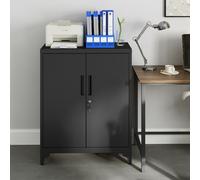 File Cabinet, Multipurpose Garage Cabinet, Office Cabinet with 2 Doors, Lockable Cabinet, Steel Storage Cabinet, with Storage Shelves