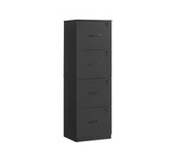 File Cabinet with Drawers for Home Office, Ink Black / 40 x 41 x 135.5 cm