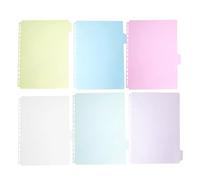 File Dividers 24 Pcs Plastic Binder Dividers with Tabs for 3 Ring Binder, Letter Size Index Pages Office School
