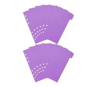 File Dividers 24pcs A6 Notebook Dividers 6 Hole Punched Plastic Binder Inserts Organizer Tabs