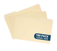 File Folder 1, 3 Cut Assorted Tab, Legal Size, Manila, Great For Organizing And Easy File Storage, 100 Per Box