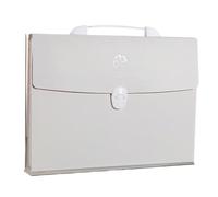 File Folder 13 Pockets A4 Size Expanding Wallet File Folder Paper Document Storage Organ Bag Holder Office School Organizer(Gris)