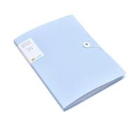 File Folder 30/60 Pages File Bag A4 Transparent Binder Folder Storage Student Test Paper Classification Organization Office Supplies(Blue,Large)