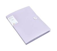 File Folder 30/60 Pages File Bag A4 Transparent Binder Folder Storage Student Test Paper Classification Organization Office Supplies(Purple,Large)