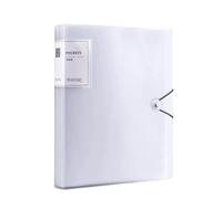 File Folder 30-Pocket A4 Clear Plastic Sheet Protectors, Binder Folder, Punchless Ringless File Sleeves, Office Supplies for Document Protection Document Folder(Wei)