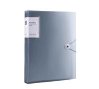 File Folder 30-Pocket A4 Clear Plastic Sheet Protectors, Binder Folder, Punchless Ringless File Sleeves, Office Supplies for Document Protection Document Folder(Gray)