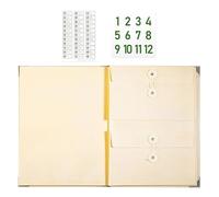 File Folder 32.7x26.7cm Document Organizer | Accordion Expandable Storage Paper | Waterproof Style Safety Filing | Office Home Certificate Passport Records