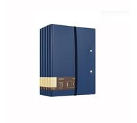 File Folder 5 Pcs A5A4 Foldable Folder Multifunctional Horizontal Writing Pad Business Information Organization(Blue)