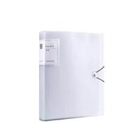File Folder A4 Color Transparent Folder Document Large Capacity File Organizer Score Test PaperHolder Student(White)