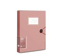 File Folder A4 Data Book Folder Transparent Insert File Folder Loose-Leaf Sorting and Organizing Folder 60 Pages File Storage Folder File Expanding (Color : Red)