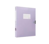 File Folder A4 File Archive Box 55mm Large Capacity Contract Folder Office Supplies Data Storage(Purple)