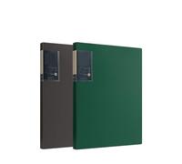 File Folder A4 File Folder with Transparent Inserts 60 Page Data Book Multi-Layer PP Contract Document Organizer 2 Pcs