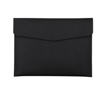 File Folder A4 Folder, School and Office Supplies, Storage Bag，Faux Leather Document Bag, Business Information(Black)