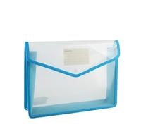 File Folder A4 Portable File Bag Briefcase Handbag Organizer Folders Paper Document Storage Large Office Organizers(Blue)