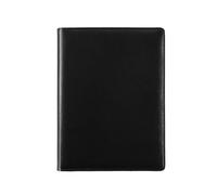 File Folder A5 Multifunctional Leather Business Contract Folder with Pen Insert Meeting Pad Office Supplies(Black)