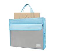 File Folder Bag - 48.5 x 12 x 38 cm Document Bag | Document File Storage Bag | Waterproof A3 Files Storage Bag | Portable Oxford Briefcase with Zip for Documents, Cards