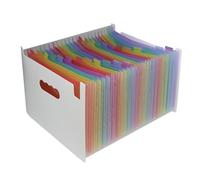 File Folder Expandable A4 Folder Organ Bag Desktop Standing Organiser Clip Student Finance Contract Bill Holder