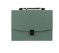File Folder Portable 13 Pockets A4 Size Expanding Folder Paper Document Storage Bag Office Student School(Green)