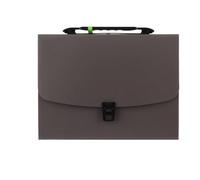 File Folder Portable 13 Pockets A4 Size Expanding Folder Paper Document Storage Bag Office Student School(Bruin)