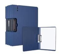 File Folder Set of 5 - Multifunctional Clip Folders with Foldable Writing Pad for Data Storage - Office Supplies for Home and Business Use