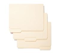 File Folders, 100 Pack Paper Filing Supplies, Durable Organizers, 10.08x9.49 Inches 1/3 Cut Tab Document Folders, for School, Office, Classroom, Home, Contract Sorting Needs