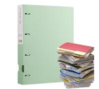 File folders, 12.2x10.16x1.5, 4 hole punched paper folder for documents, A4 size portable letter with secure binding, organizer for teachers teachers