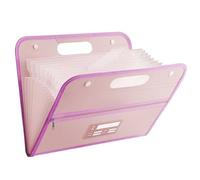 File Folders A4 13 Pockets File Folder Test Paper Storage Organizer Classified Multi-Layer Large Capacity Portfolio Pocket Ring Binder