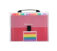 File Folders A4 Accordion Folder Storage Box with 13 Pockets Waterproof Document Receipt Organizers Folders
